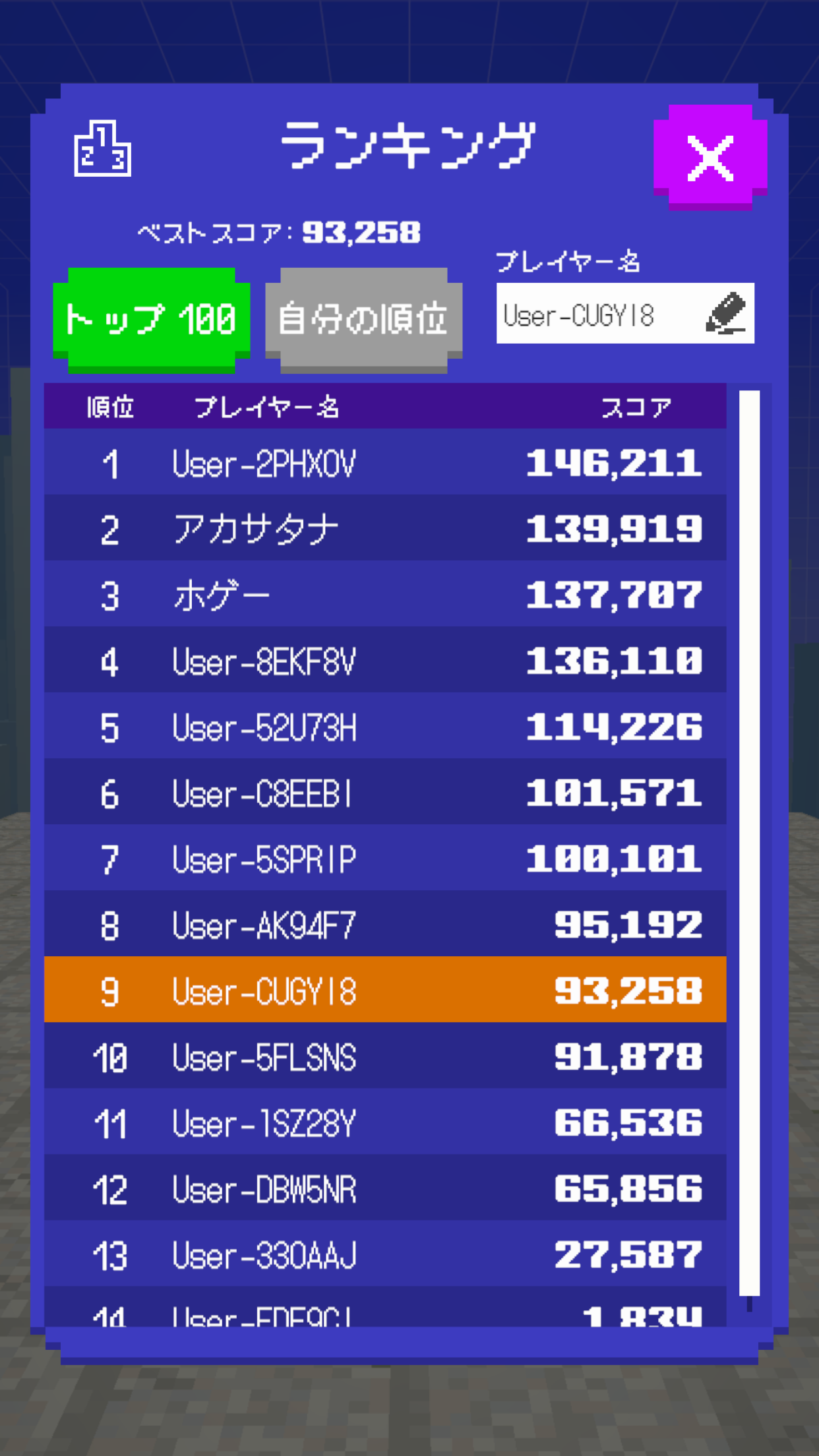 スクショ、ランキング